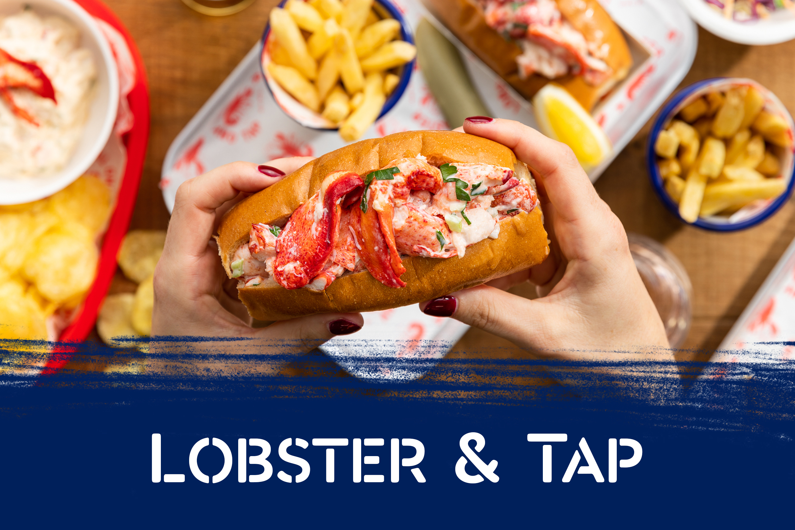 Lobster and tap at Auckland Fish Market
